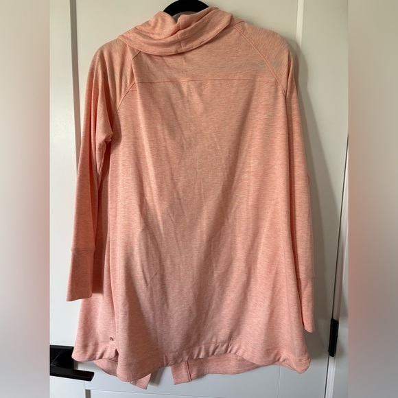 Peach Cowl Neck Women's Sweater - Picture 3 of 3